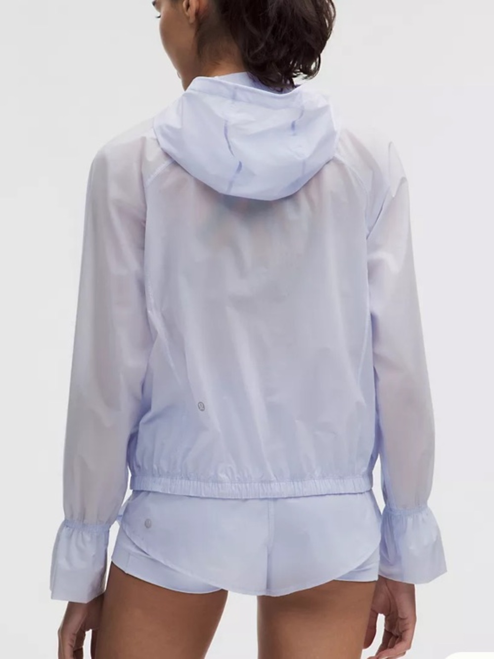 lululemon athletica Translucent Zip Hoodie Windbreaker/Rain Jacket